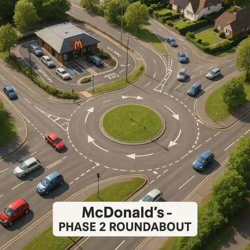 McDonald's at Phase 2 Roundabout, featured on South Islamabad Eats, offering classic fast food and convenience in a central location.
