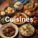 An array of delicious cuisines, including various traditional dishes, showcasing a vibrant spread of flavors. A perfect representation of South Islamabad eats, featuring a variety of rich, aromatic dishes.