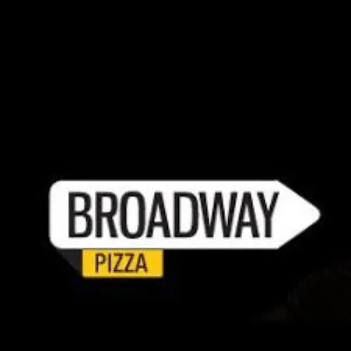 Broadway Pizza logo with bold black and white signage and a yellow pizza label — featured in South Islamabad Eats’ coverage of the Broadway Pizza menu at DHA Phase 2.