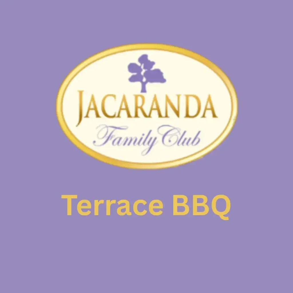 Jacaranda Family Club Terrace BBQ with Terrace Barbecue Menu DHA 2, featured on South Islamabad Eats. Enjoy a variety of delicious BBQ dishes in a cozy setting.