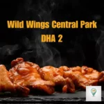 alt="Wild Wings Central Park DHA 2 featured by SouthIslamabadEats, showing hot glazed chicken wings on a dark background"