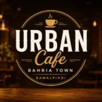 Urban Cafe Bahria Town Rawalpindi thumbnail with a centered cafe logo and cozy illuminated interior.